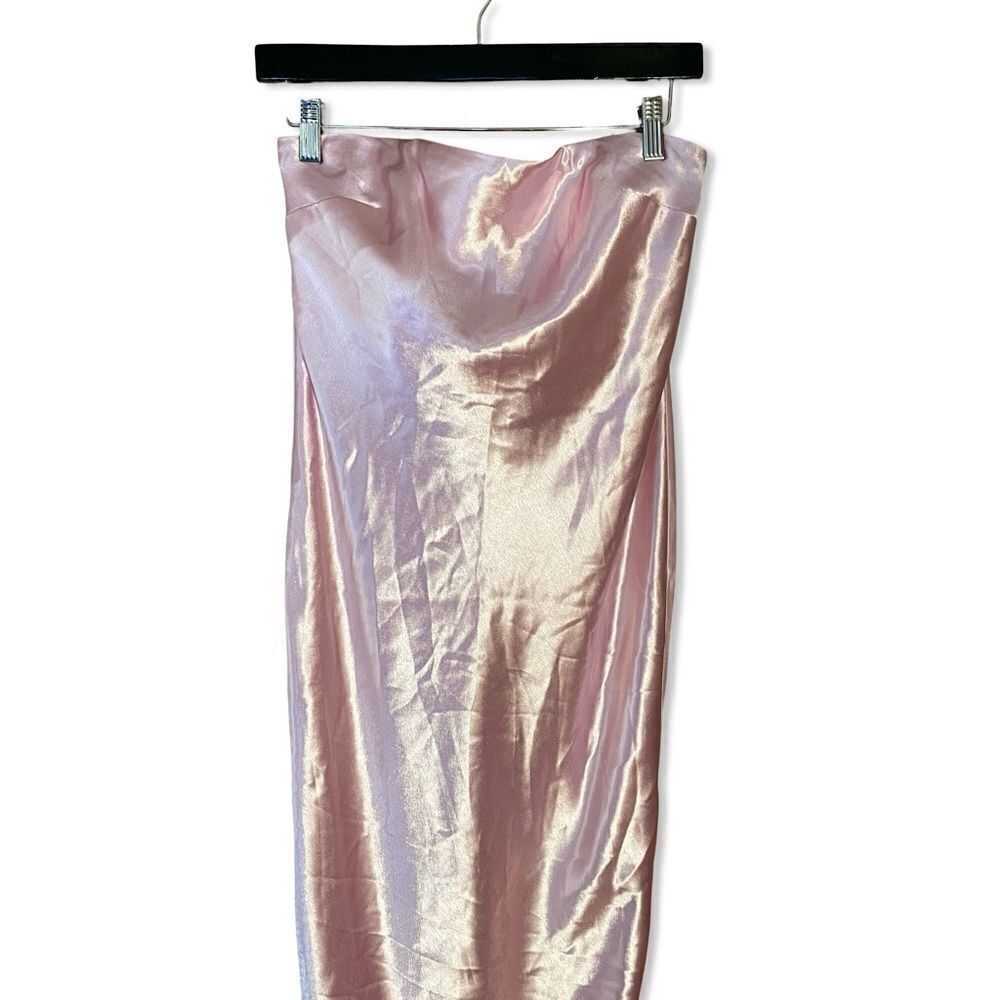 Lovers + Friends Satin Strapless Maxi Dress in Light Pink - Picture 5 of 11
